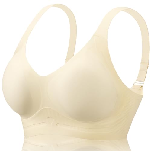Image of Smoothing Bra Anti Sagging Wireless Push Up Bras for Women No Underwire Full Coverage Bra Comfy Bras for Women
