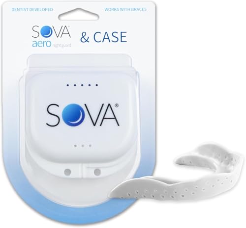 Protector Nocturno SOVA Aero   Férula nocturna para el Rechinamiento de Dientes/Bruxismo   Protector Bucal Personalizado   1.6mm   Adaptable y Remoldeable hasta 20 Veces   Para Adultos   Con Estuche