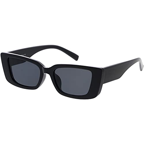 zeroUV - Bold Thick Rimmed Retro Square Cat Eye Sunglasses D2562