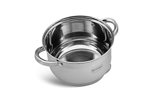 B EDENBERG Decorate Your Kitchen TBA EB-4009 10-teiligTopfset aus Edelstahl, Ideal für Gas, Elektro, Halogen, Keramik und Induktionsherde, Induktions Topf Set Komplett – Bild 6