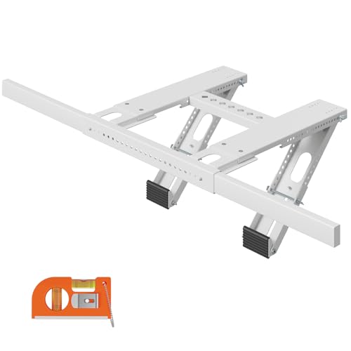 LuckIn Update Window Air Conditioner Support Bracket No Drilling, No Tools, Quick Install, Heavy Duty Window AC Bracket Supports Up to 220lbs, Fits Single & Double-Hung Windows