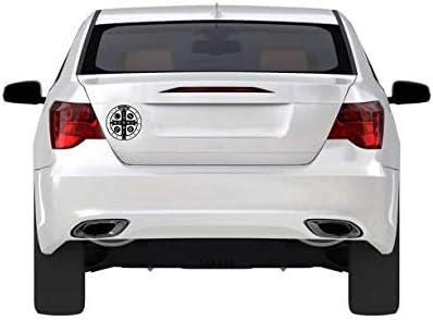 Miniatura 3 de Imán de coche Medalla de San Benito en blanco y negro para taquillas o nevera, 5 12 pulgadas (medalla de San Benito)