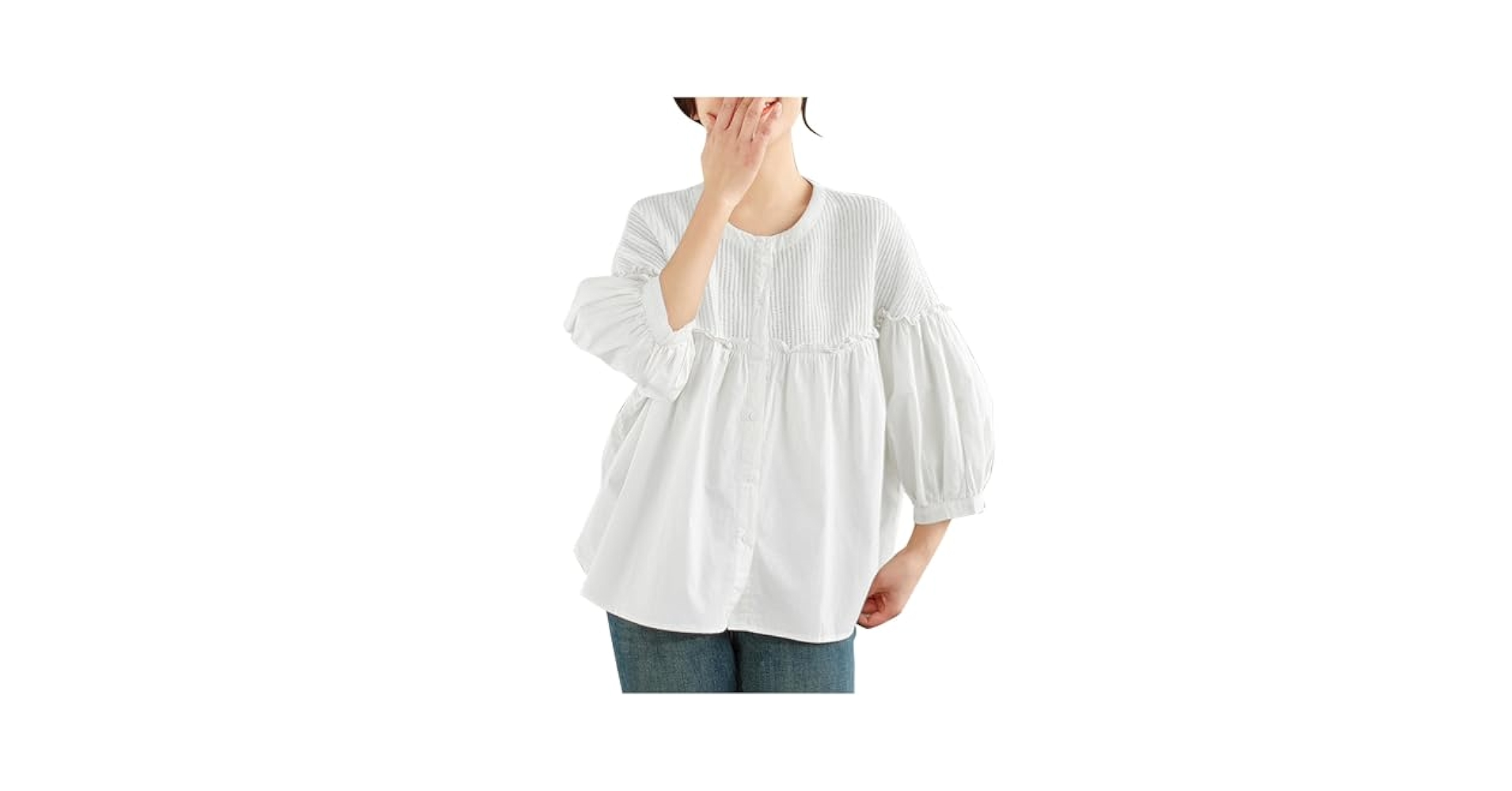 Lpmadey Womens Summer Peplum Tops Cotton Linen Loose Casual