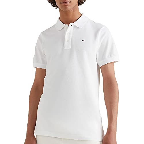 Tommy Jeans Men's DM0DM04266 Original Fine Pique Polo, Color: White  (Classic White 100), Size: L : Buy Online at Best Price in KSA - Souq is  now Amazon.sa: Fashion