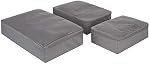 Travelon World Travel Essentials Set of 3 Soft Packing Cubes, Gray Heather, One Size, Travelon World Travel Essentials Set of 3 Soft Packing Cubes