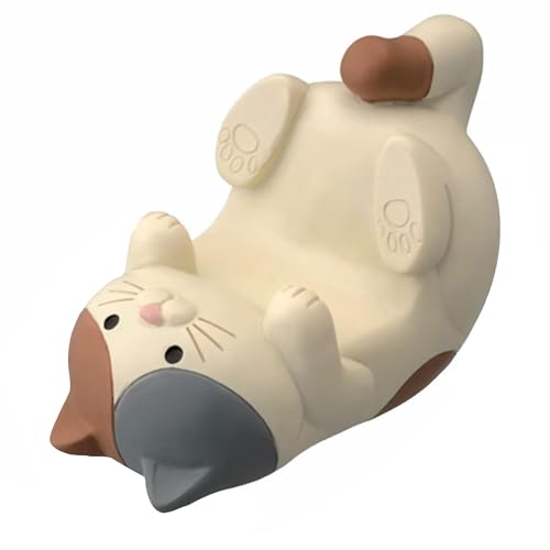 GmwyCzV Soporte para Teléfono Móvil para Gatos, Soporte para Teléfonos Inteligente de Resina, Sujeta Movil para Decoración de Oficina o Casa