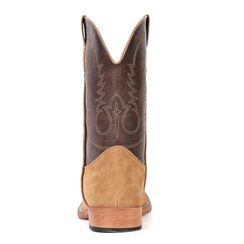 Image of IUV Cowboy Boots for Men Suede Square Toe