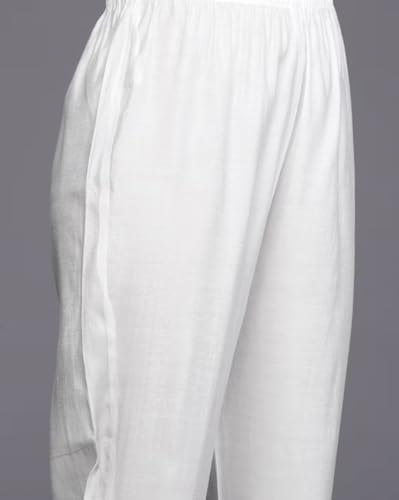 Image of Women's Kurta Set Viscose Silk Embroidery A-line Kurta Pant Salwar Suit Set Kurta Set for Women