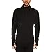 100% Merino Wool Quarter Zip - Mens Expedition Weight Mid Layer - Moisture Wicking - Anti Odor - Black - Large