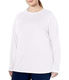 Amazon Essentials Plus Size Tech Stretch Long-Sleeve T-Shirt Fashion-t-Shirts, Blanco, 6X