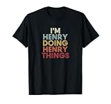 Henry name I'm Henry doing Henry personalized name or surname for a birthday party. I'm Henry doing Henry name customized name custom name is funny first name retro vintage text as a fun family name last name novelty.