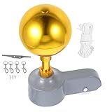 Veemoon Fahnenmastrolle aus Aluminiumlegierung Satz mit Fahnenmastkopf Ersatz Kompakte...