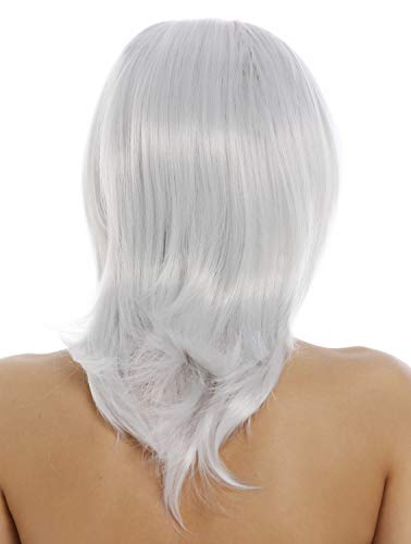 WIG ME UP - 3003-001 Lady Wig shoulder-length medium long layered straight hair very light white-ish gray - Image 4