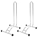 Produktbild 2 x WELLGRO® Fahrradständer - Stahl, sicherer Stand - Farbe weiß