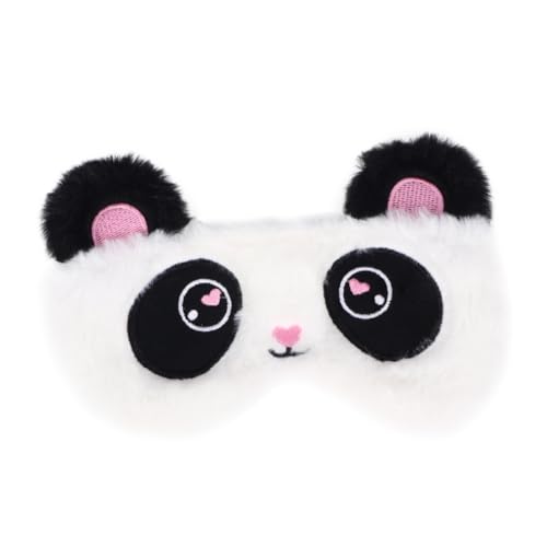 HEATSHAKING 熊猫デザイン遮光アイマスク 軽量快適な睡眠用アイカバー 女性 向け ナイトブラフォールド 光遮断効果で安眠促進