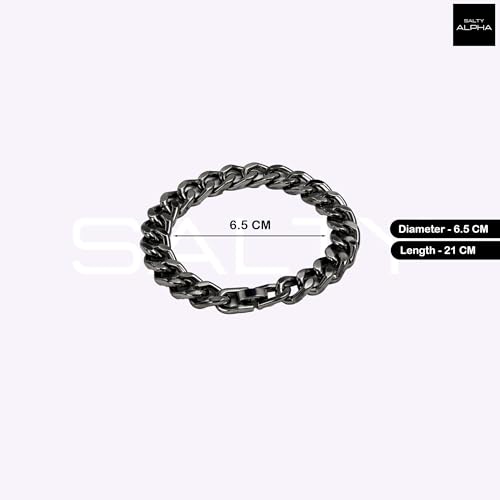 Image of Salty Alpha Anti Tarnish Bracelet for Men | Hand Bands for Boys | Wrist Bracelets for Man | Fashion Jewellery Accessories | Stylish Minimal Jewelry | Gift for Marriage, Birthday, Anniversary