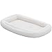 Double Bolster Pet Bed | 24-Inch Dog Bed ideal for Small Dog Breeds & fits 24-Inch Long Dog Crates