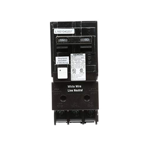 Siemens Qf260A 60 Amp, 2 Pole, 120/240V Ground Fault Circuit Interrupter With Self Test Feature #TOP1