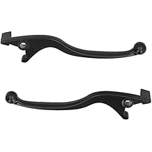 Aramox Brake Handle Lever, 2PCS Brake Handle Lever Aluminum Alloy Black Replacement for Motorcycle Moped ATV