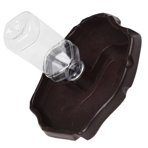 FONDOTIN 爬虫類自動給水器 食品グレードプラスチック製 水飲み皿 フードボウル お手入れ簡単 ペットフレンドリー デコレーションに
