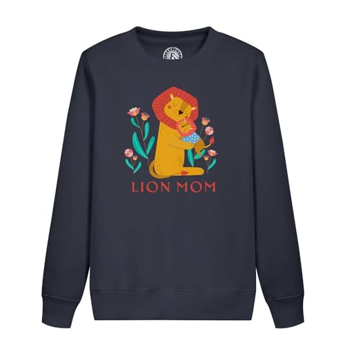 Sweatshirt enfant lion maman reine illustration tendre célébrant l'amour maternel