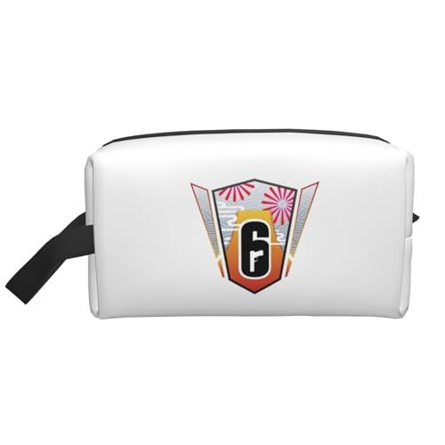 レインボーシックスシージ (1) ユニセックス 旅行用小物収納袋 おしゃれ One Size (12.5×16×25.5cm) 600d オックスフォード 防水 化粧品/アクセサリー 収納 多シーン対応