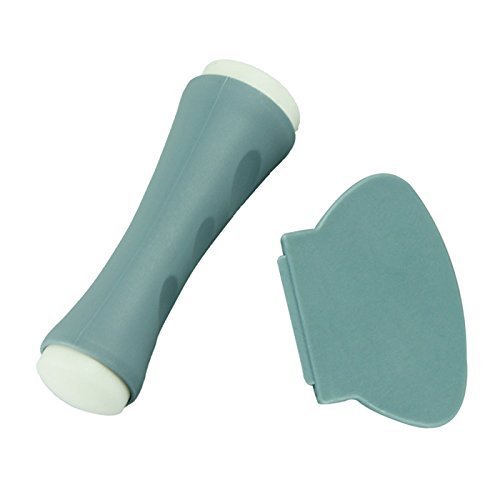 Kingfansion XL Silicone Dual Ended Nail Stamp Scraper Stamper Transfer Stamping Plate