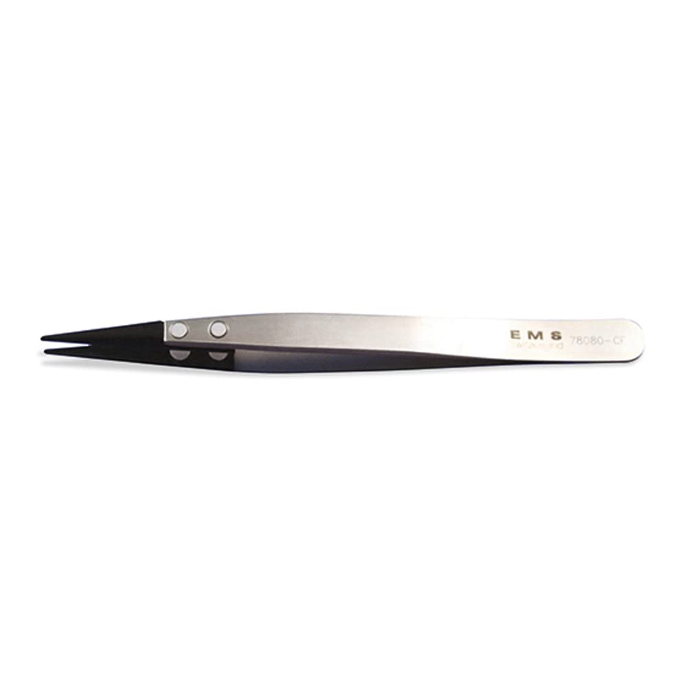 EMS 78080-CF Fiber Tip Peek Tweezer, Style 00, 5