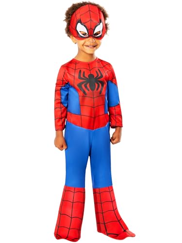 Rubies Disfraz oficial de Spideman Marvel, disfraz infantil de dibujos animados, Spidey Classic, talla 5-6