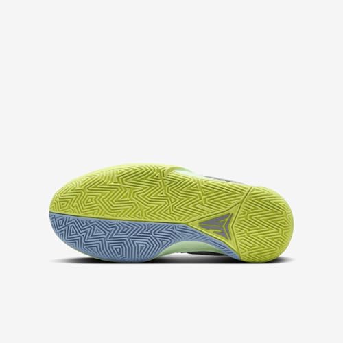 Nike Ja 1 Big Kids' Basketball Shoes (DX2294-003, Light Silver/Cyber/Cool Grey/Granite) Size 3.52