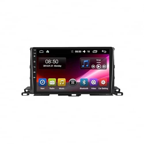 Pantalla de coche para Toyota Highlander con Android Auto inalámbrico y Mirror Link