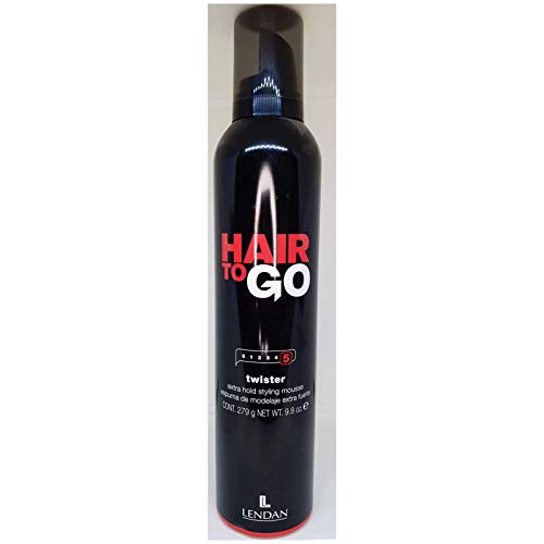 LENDAN - Espuma Pelo Rizado - Twister Hair To Go - 405 ml - Fijación Extrafuerte - Larga Duración - Rizos definidos - Protector Térmico - Aporta Cuerpo y Volumen al Cabello, el embalaje puede variar