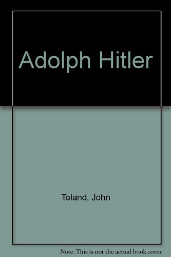 Adolph Hitler: Vol. I B000BKD71S Book Cover