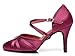 Minishion Women's Closed Toe Dance Heels Comfortable Ballroom Dancing Pumps L117B Amaranth 8.5cm Heel US 7