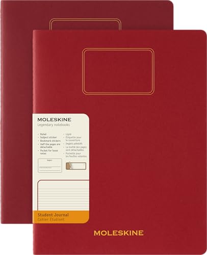 Cahier Moleskine XXL rouge à couverture en carton noble