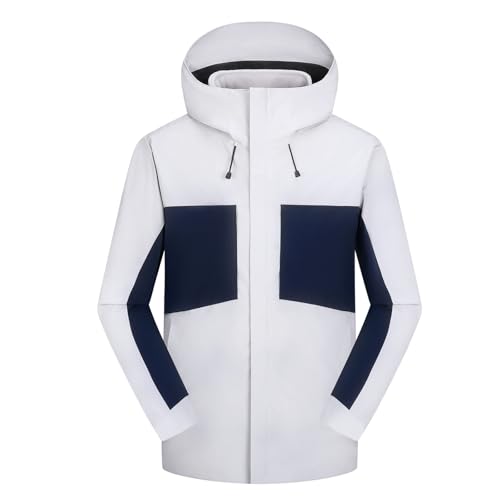 jekewolawang Jaqueta de inverno masculina 3 em 1 plus size, imper...