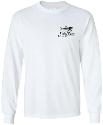 SALTY JOES Men's Skeleton Fish Logo Long Sleeve Tees2