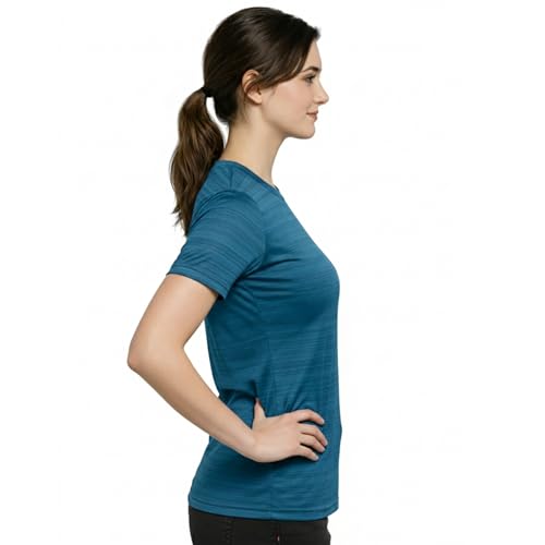 Image of NINQ Women's Loose Fit T-Shirt | Half Sleeve Round Neck Sports Wear for Gym, Running, Yoga, Workout & Casual Everyday Comfort