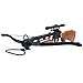 150 Lbs Wood Crossbow with Scope and Pack of Metal Arrows