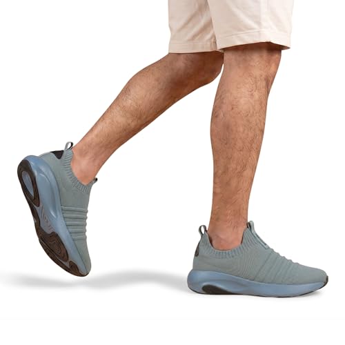 Image of Neeman's Unisex Begin Walk 'Breeze' Slip Ons Shoes | Breathable Knit Upper with Cushioned Insole & Supportive Midsole for Everyday Comfort