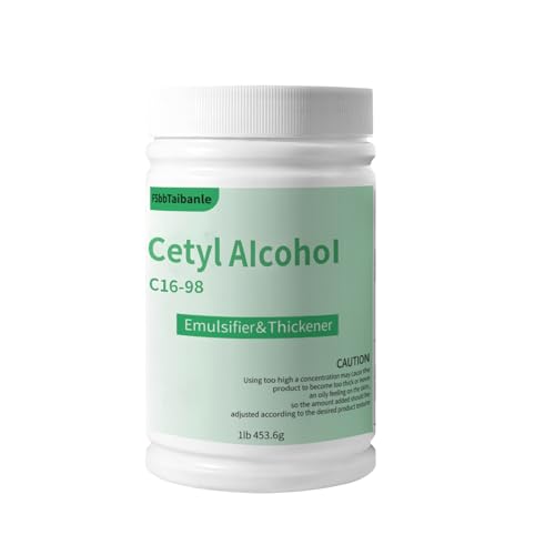 Cetyl Alcohol 1 lb (453.6g) - 98%+ High Purity C16 Cetyl Alcohol - Cosmetic Grade for Lotion Making DIY Creams Hair Conditioners - Natural Emulsifier & Thickener