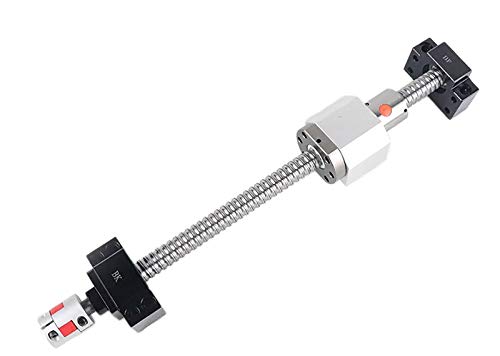 Mssoomm Double Nut Ballscrew 16mm DFU1605 RM1605 Length 60 inch / 1524mm with End Machining + Double Ball Screw Nut + BK/BF12 Bearing Block End Supports+ Coupler + Nut Housing for CNC Machine