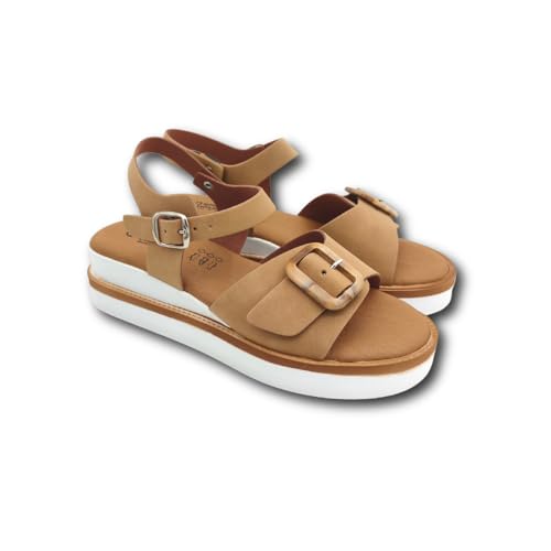 Sandales en cuir fabriquées en Italie Linea Tabù pour femme chic