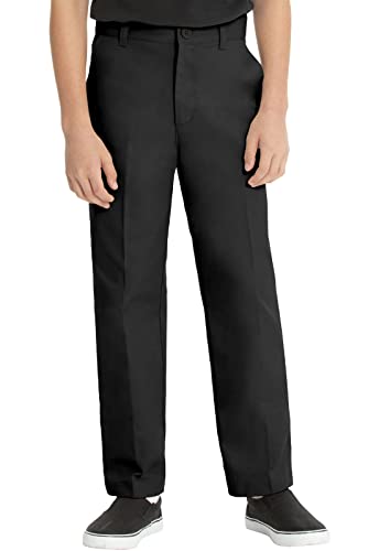 Image of Classroom Uniforms Little Boys Pants Flat Front 3 Pockets | Adjustable Waist Twill, Zip Fly Front, Adjustable Waistband, Smooth & Comfortable Fabric, Easy Care, School Uniform Essential