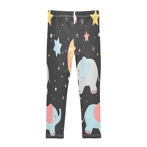 Toddler Girls Leggings Printed Yoga Pants Leggings Elephant Balloon Star for Kids2