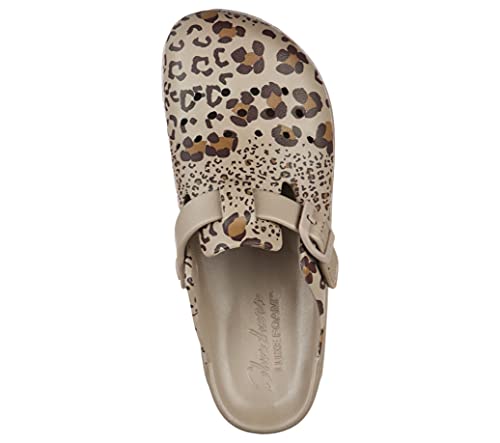 Skechers Foamies Cali Breeze 2.0 Leopard Print Clog W/Luxe Foam Dark Taupe 11 B (M) #TOP2