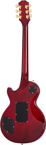 Epiphone Alex Lifeson Les Paul Custom Axcess (Ruby) – Guitare Électrique à Coupe Simple - Les Beatles, Paul McCartney, John Lennon, RIngo Starr, George Harrison Epiphone Alex Lifeson Les Paul Custom Axcess (Ruby) - Guitare Électrique à Coupe Simple – Image 4