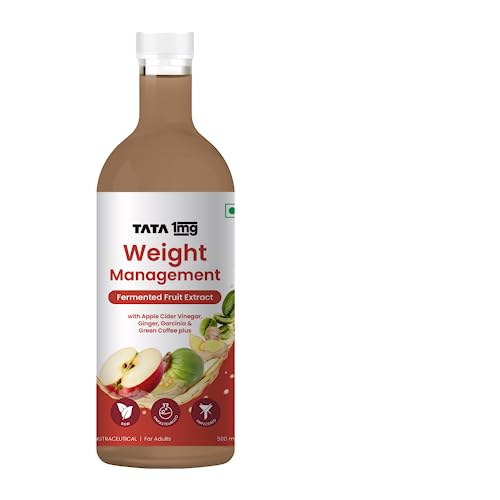 Tata 1mg Weight Management Juice with Green Coffee, Garcinia, Ginger, & Apple Cider Vinegar For Adults (Pack Of 1, 500ml) Tata 1mg Weight Management Juice with Green Coffee, Garcinia, Ginger, & Apple Cider Vinegar For Adults (Pack Of 1, 500ml)