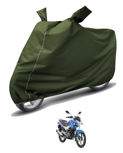 Image of Auto Hub Waterproof Bike Cover Compatible with Bajaj Discover 125 Dustproof, UV Protection Two Wheeler Bike Discover 125 Cover - Green