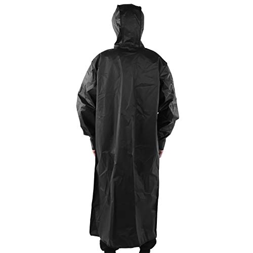 JUOPZKENN Capa de chuva com capuz, capa de chuva impermeável para áreas externas, capa de chuva para